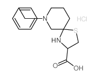 7-benzyl-1-thia-4,7-diazaspiro[4.5]decane-3-carboxylic acid structure