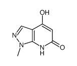 4-Hydroxy-1-methyl-1H-pyrazolo[3,4-b]pyridin-6(7H)-one Structure