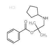 Benzoic acid,[2-(cyclopentylamino)-1,1-dimethyl]ethyl ester, hydrochloride Structure