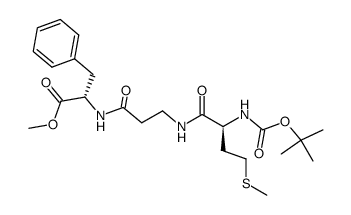 Boc-Met-β-Ala-Phe-OMe结构式