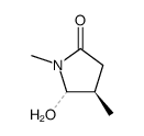 (4R)-5-hydroxy-1,4-dimethylpyrrolidin-2-one Structure