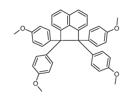 1,1,2,2-tetrakis(4-methoxyphenyl)acenaphthylene Structure