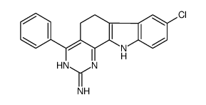8-chloro-4-phenyl-6,11-dihydro-5H-pyrimido[4,5-a]carbazol-2-amine Structure