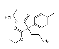 [3-(3,4-dimethylphenyl)-4-ethoxy-3-ethoxycarbonyl-4-oxobutyl]azanium,chloride Structure