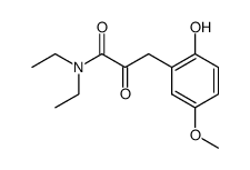 N,N-diethyl-3-(2-hydroxy-5-methoxyphenyl)-2-oxopropanamide结构式