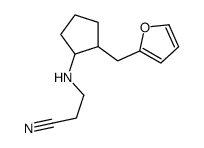 3-[[2-(furan-2-ylmethyl)cyclopentyl]amino]propanenitrile Structure