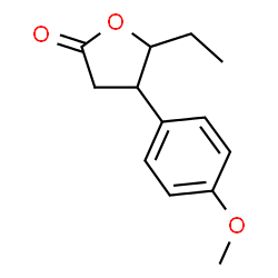 Hydrocinnamic acid, ba-(1-hydroxypropyl)-p-methoxy-, lactone (4CI)结构式