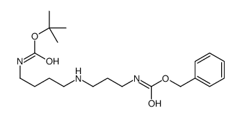 N(1)-benzyloxycarbonyl-N(8)-butoxycarbonylspermidine Structure