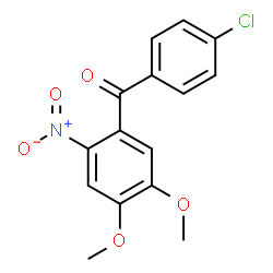 (4-CHLORO-PHENYL)-(4,5-DIMETHOXY-2-NITRO-PHENYL)-METHANONE structure