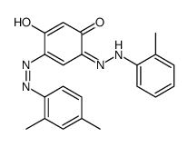 4-[(2,4-Dimethylphenyl)azo]-6-[(2-methylphenyl)azo]-1,3-benzenediol结构式