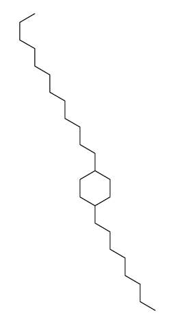 1-dodecyl-4-octylcyclohexane Structure