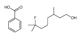 benzoic acid,7-fluoro-3,7-dimethyloctan-1-ol结构式