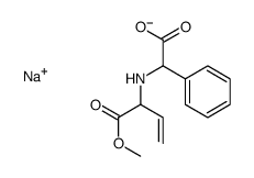 sodium [[1-(methoxycarbonyl)allyl]amino]phenylacetate structure