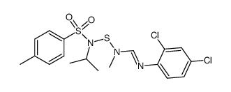 N-[[[N-2,4-dichlorophenylformimidoyl]methylamino]thio]-N-isopropyl-p-toluenesulfonamide结构式