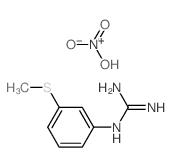 dihydroxy-oxo-azanium; 2-(3-methylsulfanylphenyl)guanidine Structure