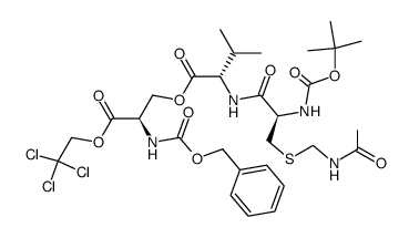 (Z)-D-Ser[N-Boc-Cys(Acm)-L-Val]-OTce Structure