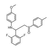 N-[1-(2,6-difluorophenyl)-2-(4-methylphenyl)sulfinylethyl]-4-methoxyaniline Structure
