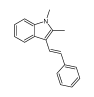 β-(N-Methyl-2-methyl-3-indolyl)styrene Structure