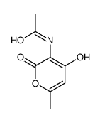 N-(4-hydroxy-6-methyl-2-oxopyran-3-yl)acetamide Structure