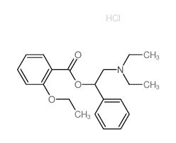 Benzoic acid, 2-ethoxy-, 2-(diethylamino)-1-phenylethyl ester, hydrochloride (9CI) structure