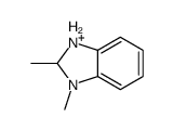 2,3-dimethyl-1,2-dihydrobenzimidazol-1-ium Structure