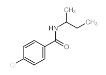 N-butan-2-yl-4-chloro-benzamide结构式