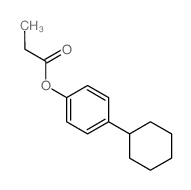 (4-cyclohexylphenyl) propanoate结构式