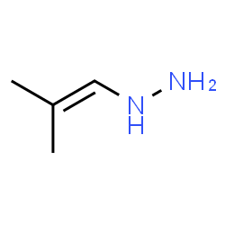 (2-Methyl-1-propenyl)hydrazine Structure