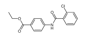 2-chloro-4'-ethoxycarbonylbenzanilide结构式