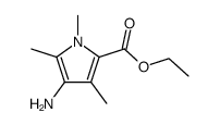 1H-Pyrrole-2-carboxylicacid,4-amino-1,3,5-trimethyl-,ethylester(9CI) structure