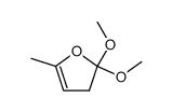 2-methyl-5,5-dimethoxy-4,5-dihydrofuran Structure