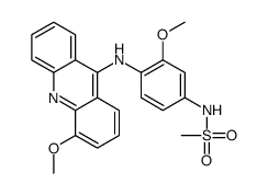 N-[3-methoxy-4-[(4-methoxyacridin-9-yl)amino]phenyl]methanesulfonamide Structure