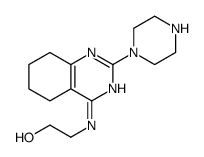 2-[(2-piperazin-1-yl-5,6,7,8-tetrahydroquinazolin-4-yl)amino]ethanol Structure