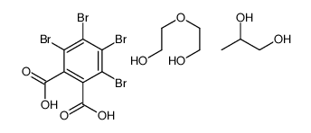 2-(2-hydroxyethoxy)ethanol,propane-1,2-diol,3,4,5,6-tetrabromophthalic acid Structure