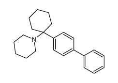 1-[1-(4-phenylphenyl)cyclohexyl]piperidine Structure