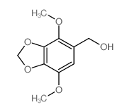 (4,7-dimethoxy-1,3-benzodioxol-5-yl)methanol结构式