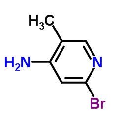 2-Bromo-5-methyl-4-pyridinamine Structure