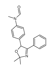 N-[4-(2,2-dimethyl-4-phenyl-5H-1,3-oxazol-5-yl)phenyl]-N-methylformamide结构式