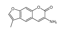 6-amino-3-methylfuro[3,2-g]chromen-7-one Structure