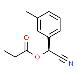 Benzeneacetonitrile, 3-methyl-alpha-(1-oxopropoxy)-, (alphaS)- (9CI)结构式