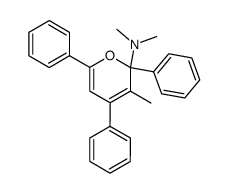 2-Dimethylamino-3-methyl-2,4,6-triphenyl-2H-pyran Structure