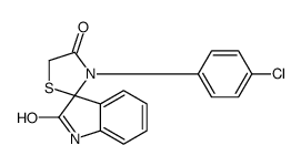 3'-(4-Chlorophenyl)spiro[indoline-3,2'-thiazolidine]-2,4'-dione Structure