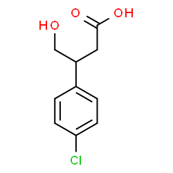3-(4-chlorophenyl)-4-hydroxybutyric acid Structure
