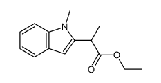 ethyl 2-(N-methyl-indol-2'-yl)-propionate结构式