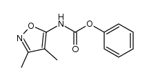 phenyl (3,4-dimethylisoxazol-5-yl)carbamate结构式