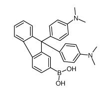 [9,9-bis[4-(dimethylamino)phenyl]fluoren-2-yl]boronic acid结构式