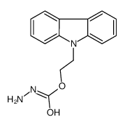 2-carbazol-9-ylethyl N-aminocarbamate结构式