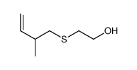 2-[(2-methylbut-3-enyl)thio]ethanol结构式