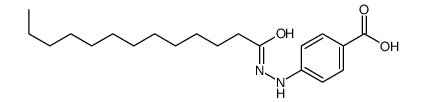 4-(2-tridecanoylhydrazinyl)benzoic acid结构式