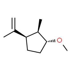 Cyclopentane, 1-methoxy-2-methyl-3-(1-methylethenyl)-, (1R,2R,3R)-rel- (9CI) Structure